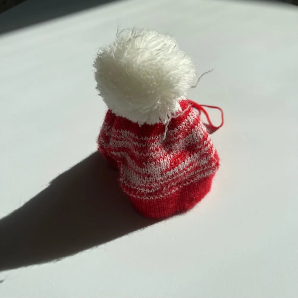 Cat Wool Hat with Pom Pom